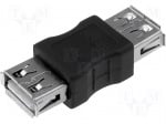 Преходник USB-AF/AF Адаптер USB 2.0 USB A гнездо от двете страни